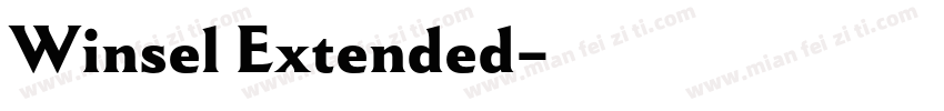Winsel Extended字体转换